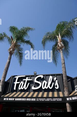 West Hollywood, California, USA 9th July 2021 A general view of atmosphere of Fat Sal's on July 9 2021 in West Hollywood, California, USA. Photo by Barry King/Alamy Stock Photo Stock Photo