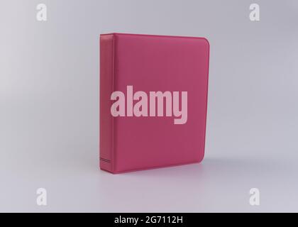 Pink folder isolated on a white background Stock Photo