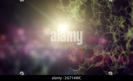 Futuristic technology background. Blue hi-tech background. Stock Photo