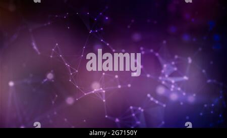 Blue hi-tech background. Technology background. Abstract technology network background. Stock Photo