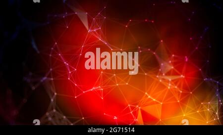 Blue hi-tech background. Technology background. Abstract technology network background. Stock Photo