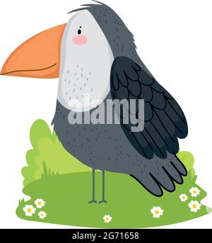 cute toucan bird Stock Vector