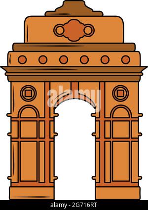India Gate, Gateway Of India Mumbai, Drawing, Line Art, White, Arch,  Architecture, Furniture transparent background PNG clipart | HiClipart