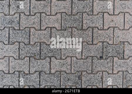 Texture of floor blocks in cement, Boretto, Italy Stock Photo
