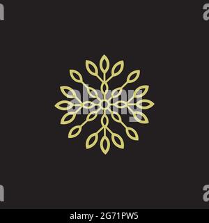 spiral flower logo exclusive design inspiration Stock Vector