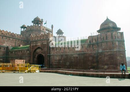 view of red fort delhi india Stock Photo