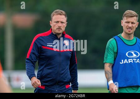 ALBLASSERDAM NETHERLANDS JULY 10 coach Michele Santoni of FC