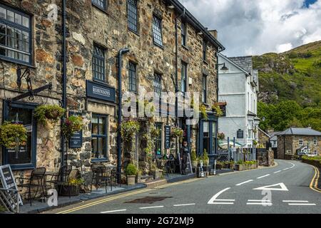 Beddgelert Village, Snowdonia, Wales Stock Photo