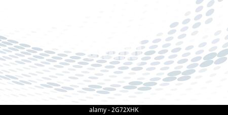 Abstract simple white gray dotted background with halftone effect. Minimal vector graphic pattern Stock Vector