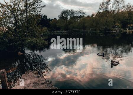 River Liffey - Irish National War Memorial Gardens Stock Photo