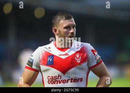 Wakefield, England - 9 July 2021 - Joe Batchelor of St Helens during the Rugby League Betfred Super League Wakefield Trinity vs St. Helens at Mobile Rocket Stadium, Wakefield, UK  Dean Williams/Alamy Live Stock Photo