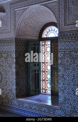 Interior of old Kasbah or Ksar (fortification of old town) in Morocco ...