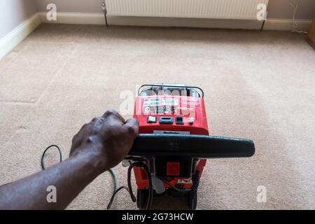 Carpet cleaning machine rug doctor for personal hire Stock Photo - Alamy