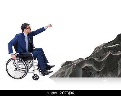 The accessibility concepth with wheelchair for disabled Stock Photo