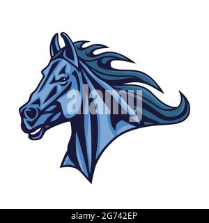 Horse Logo Mascot Design Vector Illustration Stock Vector