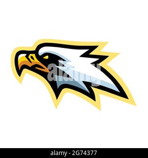 Eagle Hawk Falcon Mascot Logo Mascot Design Cartoon Vector Stock Vector