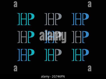 Initial Monogram Letter HP Logo Design Vector Template H P Letter Logo Design  for Law and Legal Firm, Shop or Other Services Stock Vector