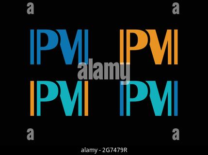 Initial Monogram Letter PM Logo Design Vector Template P M Letter Logo Design for Law Firm and Legal Advisor Company Stock Vector