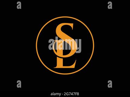 Initial Monogram Letter SL Logo Design Vector Template S L Letter Logo Design Minimalist SL Lettermark Logo for Multi-used Stock Vector