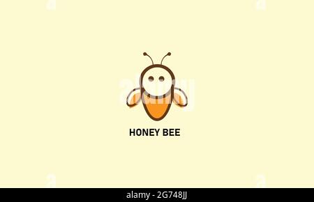 bee logo design template Stock Vector