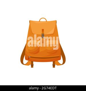 Vector illustration of the rucksack of the schoolboy on white ...