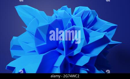 Abstract geometric shape on background with copy space Stock Photo