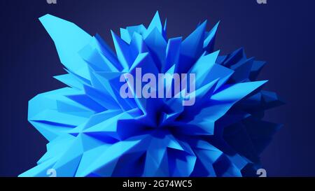Abstract geometric shape on background with copy space Stock Photo