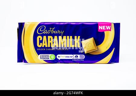 Cadbury Caramilk Chocolate Bar Stock Photo Alamy