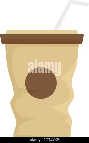 Used coffee cup icon flat isolated vector Stock Vector Image & Art - Alamy