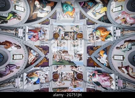 Reproduction Of The "Sistine Chapel" Ceiling In The Church Of The ...