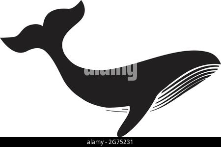 abstract humpback whale Stock Vector
