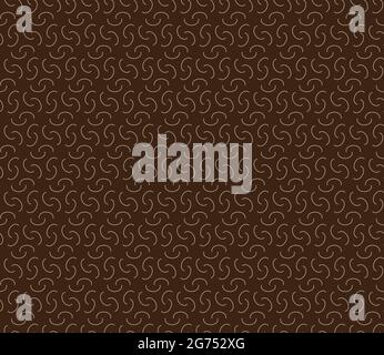 Abstract geometric seamless pattern on a dark background. Wave elements. Suitable for textiles, greeting cards, invitation cards, wrapping paper. Stock Vector