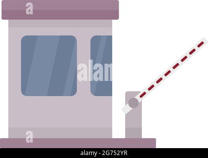 Speedway toll road icon. Flat illustration of speedway toll road vector ...