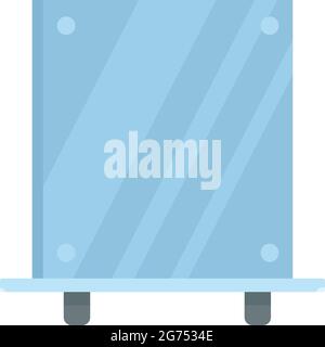 Dressing room mirror icon flat isolated vector Stock Vector