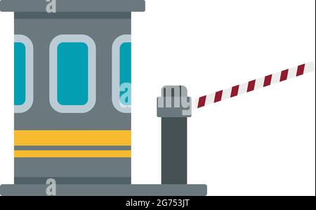 Speedway toll road icon. Flat illustration of speedway toll road vector ...