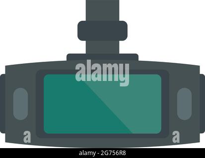 Dvr tft screen icon flat isolated vector Stock Vector