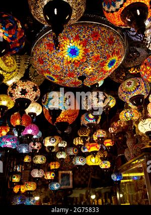 Arabic traditional mosque lamp -QATAR Stock Photo