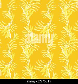 Seamless patterns with illustration of corn Stock Vector