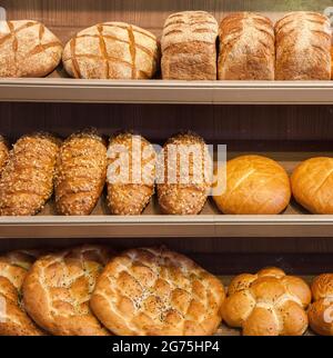 A group of fresh food bread Stock Photo