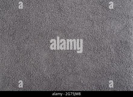 Soft gray terry towel like background. Stock Photo