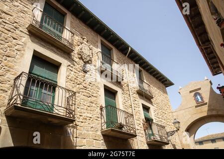 Olite is a medieval and beautiful town in Navarra province, Spain Stock Photo