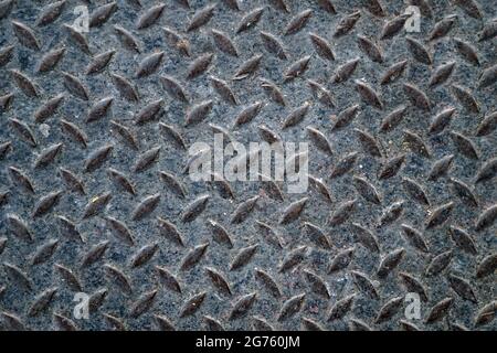 the surface of the old steel plate is rusted rusty corroded metal texture steel seamless background  for design vintage rusty iron metallic weathered Stock Photo