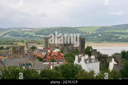 Conwy Castle North Wales Cymru Stock Photo