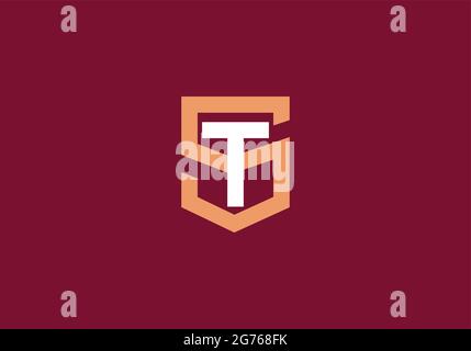 ST letter logo design.ST minimalist  logo and vector template. Stock Vector