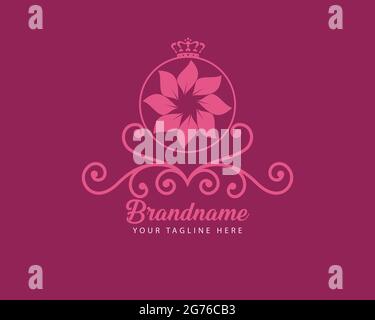 Luxury branding logo can be used for jewelry perfume spa Hotel multi-industry, cosmetics, salon, boutique, spa, company, corporate, etc Stock Vector