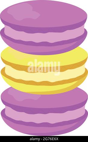 Realistic multicolored cupcakes on a white background - Vector illustration Stock Vector