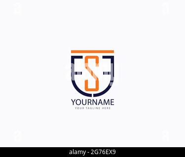 Initial ESE letters design full vector and easy to edit and customize, compatible with almost illustrator version Stock Vector