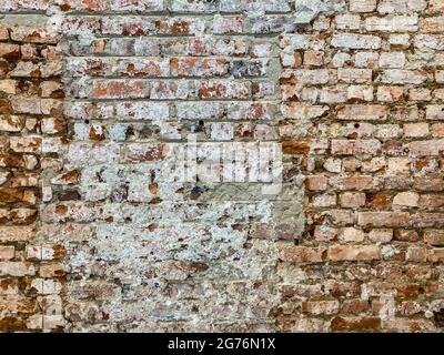 Full Frame Exposed Vintage Brick Wall Stock Photo
