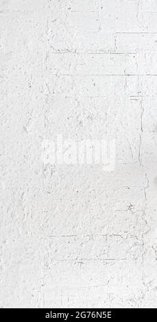 Full Frame Textured Plastered White Painted Wall Stock Photo