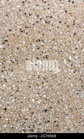 Full Frame Brown Terrazzo tile background Stock Photo